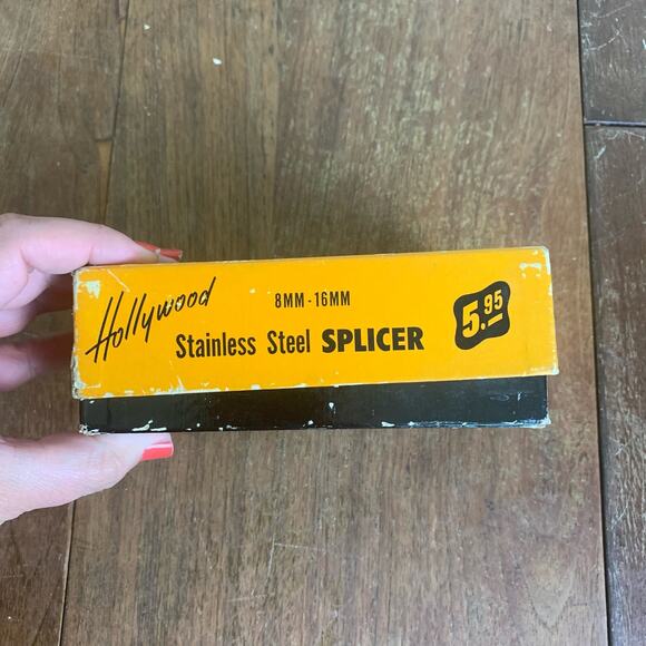 Hollywood Stainless Steel Splicer 8mm-16mm film cutter stainless steel with Box - Picture 12 of 12